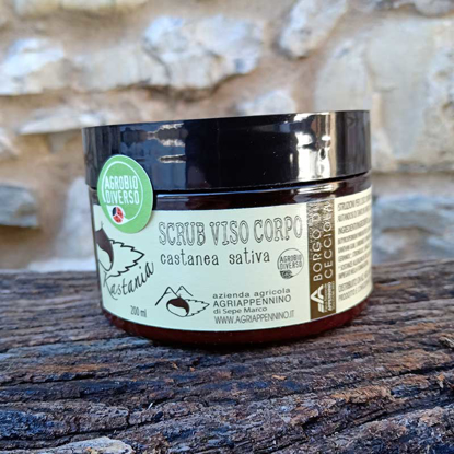 SCRUB naturale viso-corpo alla castagna